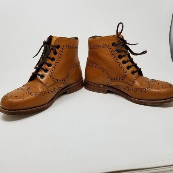 Loake Anne Leather Boots Brown Tan UK Size 5 Made In England 524526 0011 - Picture 2 of 10